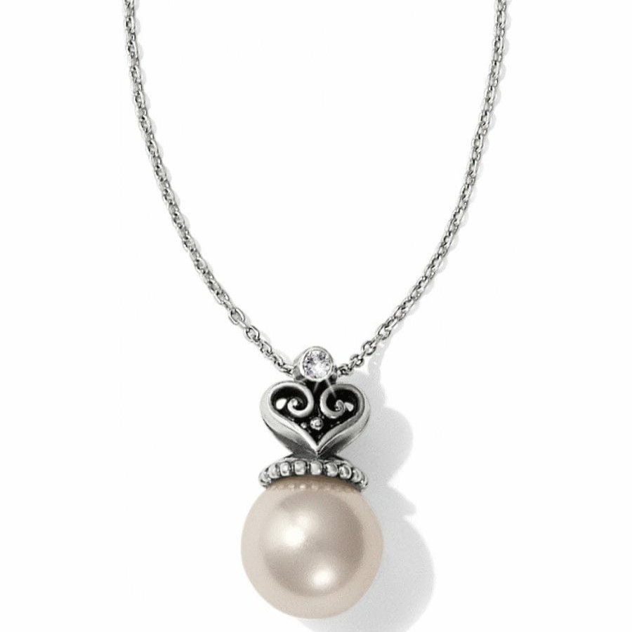 Jewelry Brighton Collectibles Necklaces | Alcazar Pearl Short Necklace Silver-Pearl