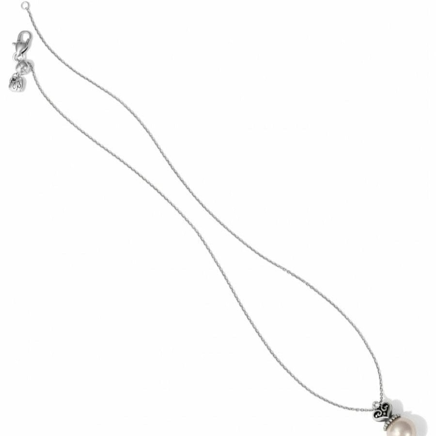 Jewelry Brighton Collectibles Necklaces | Alcazar Pearl Short Necklace Silver-Pearl