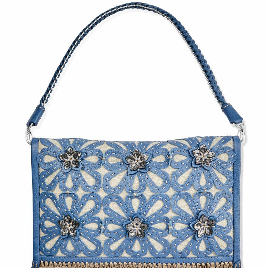 Handbags Brighton Collectibles Small Bags | Elaine Soft Clutch Canyon Blue