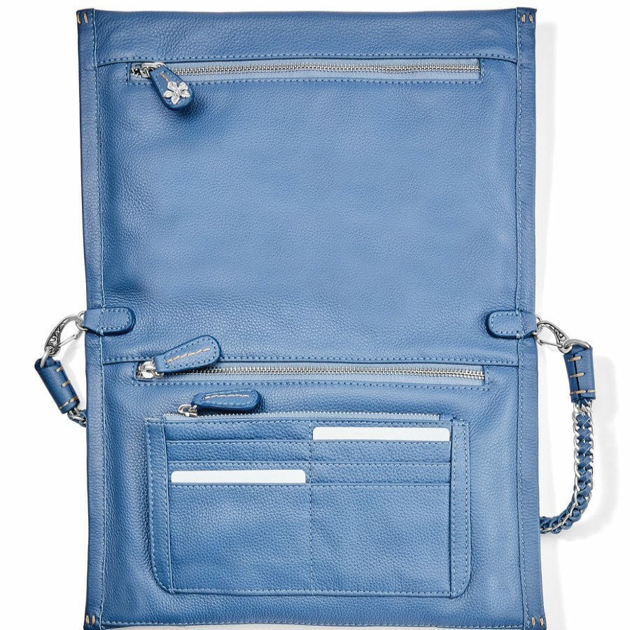 Handbags Brighton Collectibles Small Bags | Elaine Soft Clutch Canyon Blue