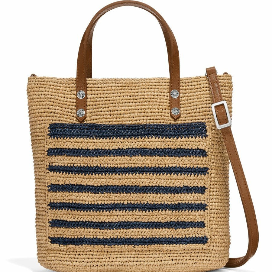 Handbags Brighton Collectibles Straw | Palmeria Raffia Handbag Natural-Blue