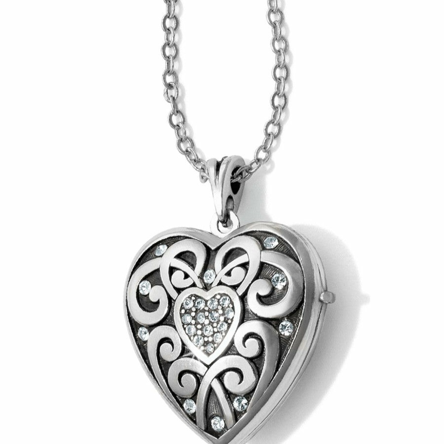 Jewelry Brighton Collectibles Photo Lockets | Sweet Memory Locket Necklace Silver