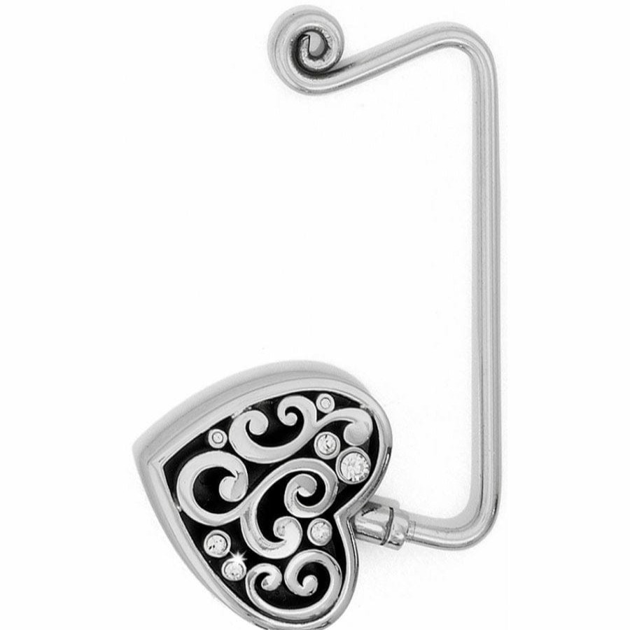 Accessories Brighton Collectibles Handbag Accessories | Contempo Heart Handbag Hook Silver