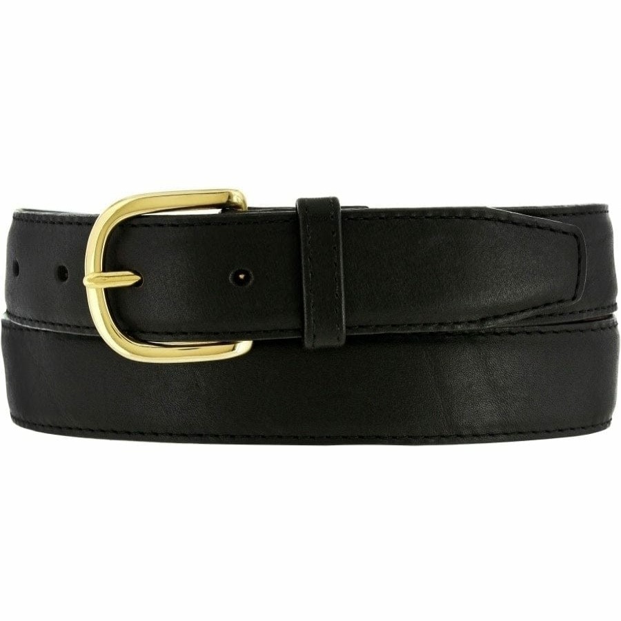 Accessories Brighton Collectibles Men'S Belts & Wallets | Aniline Basic Dress Belt Black