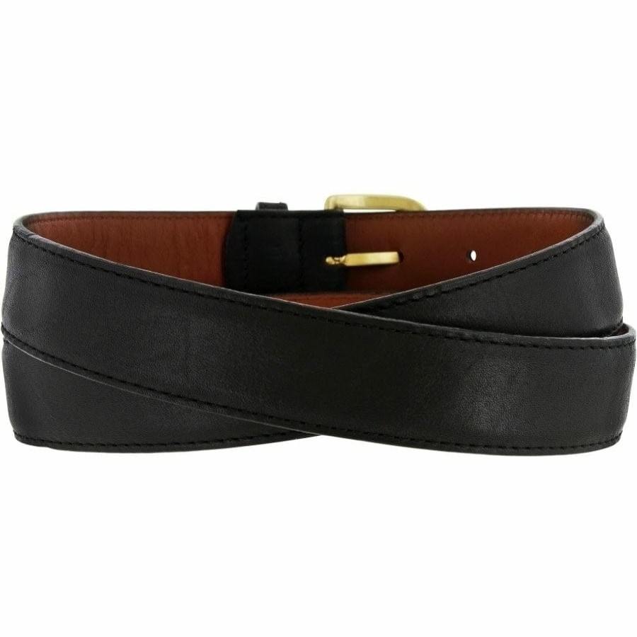 Accessories Brighton Collectibles Men'S Belts & Wallets | Aniline Basic Dress Belt Black