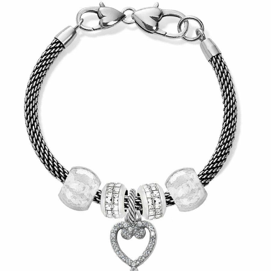 Charms Brighton Collectibles Ready-To-Wear Charm Sets | Open Heart Charm Bracelet Silver