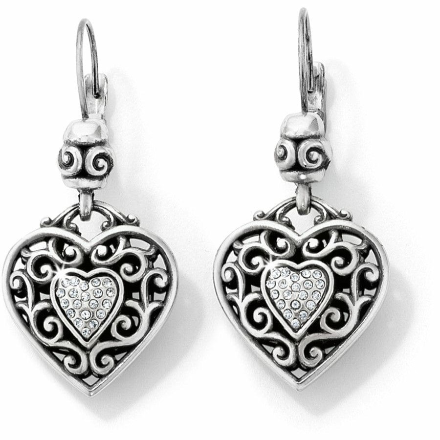 Jewelry Brighton Collectibles Earrings | Reno Heart Leverback Earrings Silver