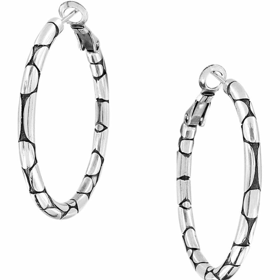 Jewelry Brighton Collectibles Earrings | Pebble Small Hoop Earrings Silver