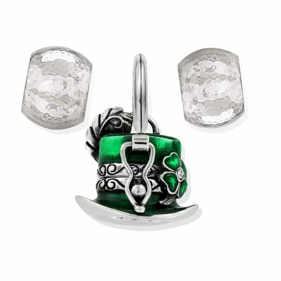 Charms Brighton Collectibles Ready-To-Wear Charm Sets | Go Lucky Hat Charm Gift Set Silver-Green