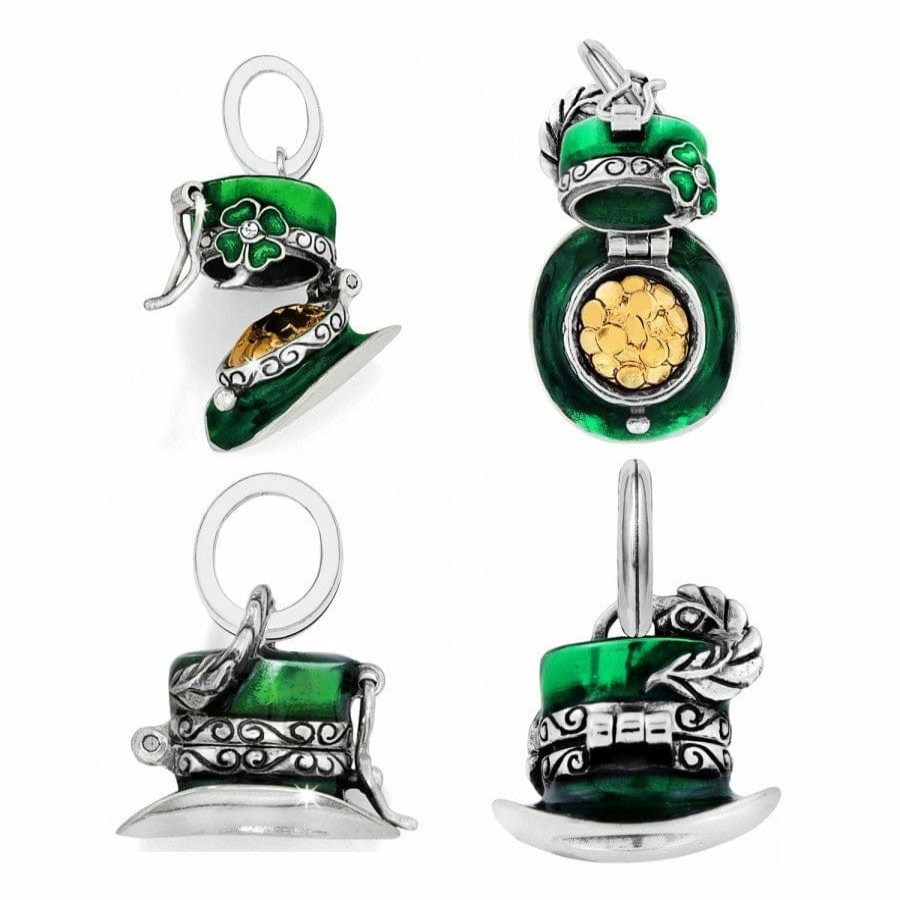 Charms Brighton Collectibles Ready-To-Wear Charm Sets | Go Lucky Hat Charm Gift Set Silver-Green