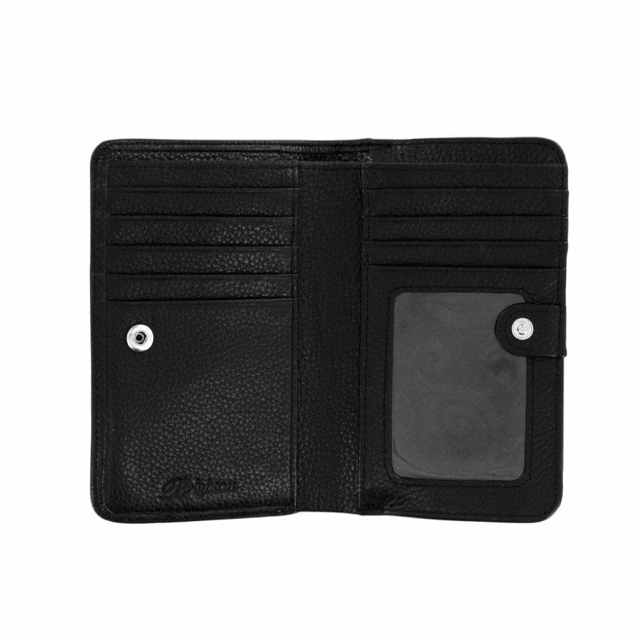 Handbags Brighton Collectibles Wallets & Card Cases | Pretty Tough Medium Zip Wallet Black