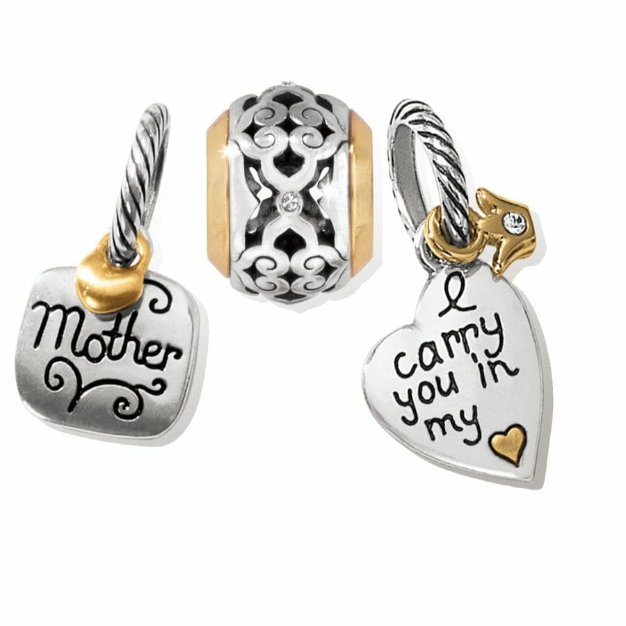 Charms Brighton Collectibles Ready-To-Wear Charm Sets | Carry You In My Heart Gift Set Silver-Gold