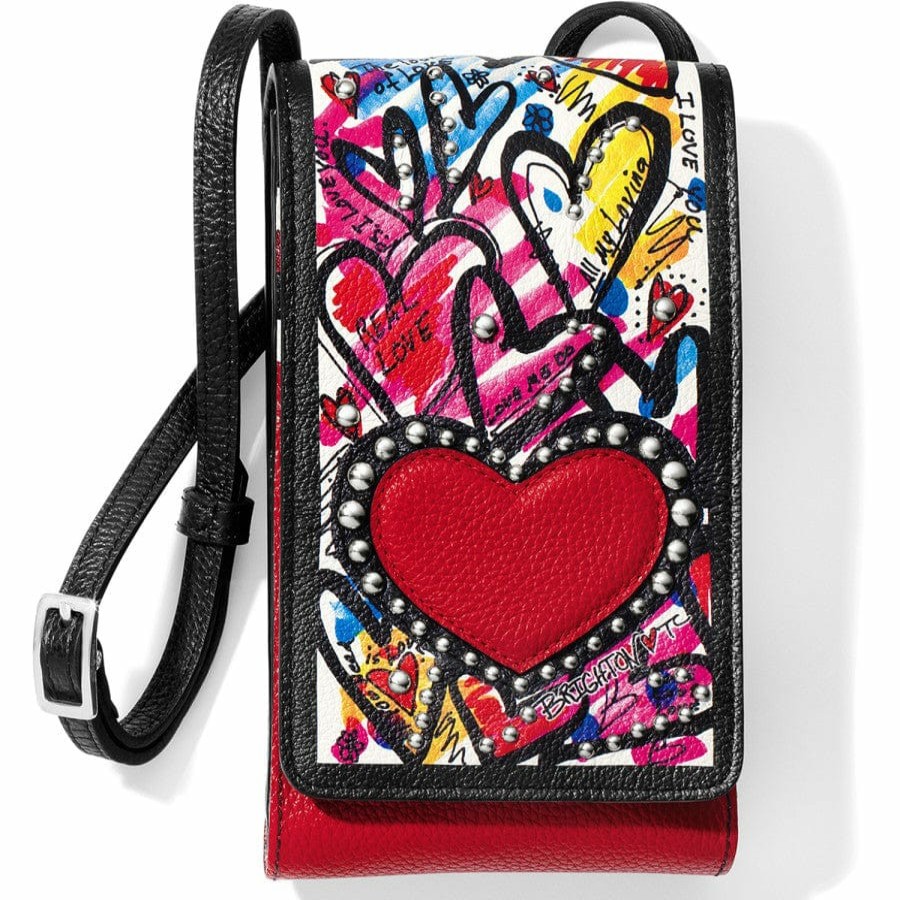 Handbags Brighton Collectibles Crossbodies | The Art Of Love Phone Organizer Multi