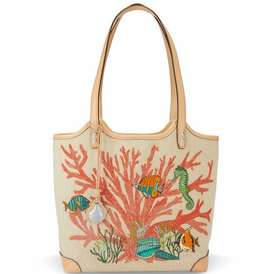 Handbags Brighton Collectibles Totes | Coral Tote Natural-Multi