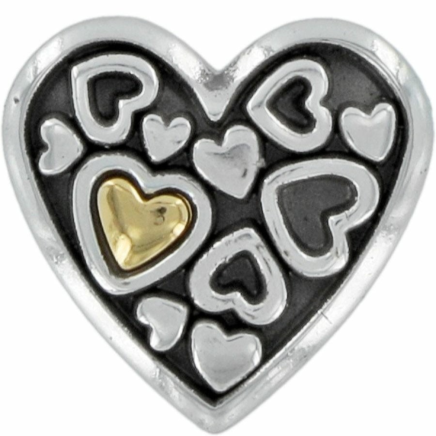 Accessories Brighton Collectibles Office & Clocks | Floating Hearts Magnet Silver-Gold