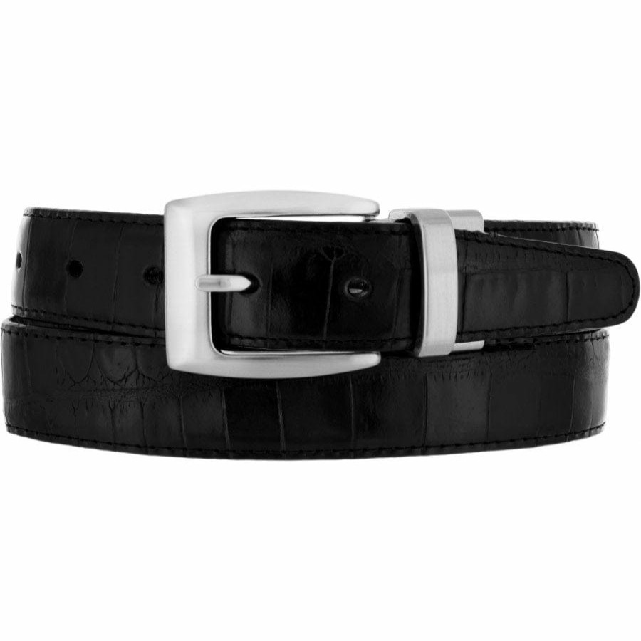 Accessories Brighton Collectibles Men'S Belts & Wallets | Reversible Croco Belt Black-Peanut