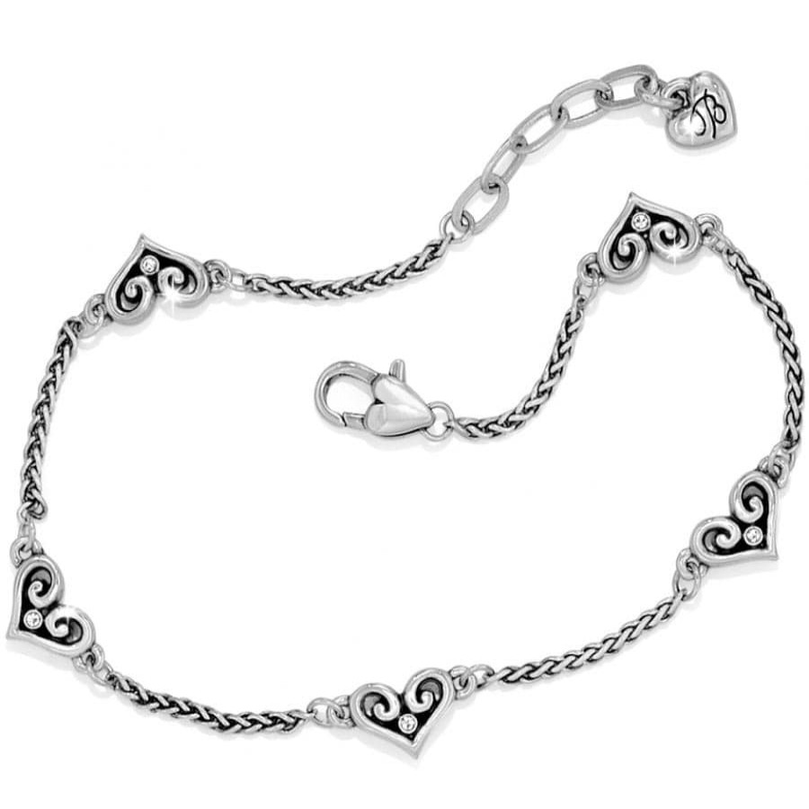 Jewelry Brighton Collectibles Anklets | Alcazar Heart Anklet Silver