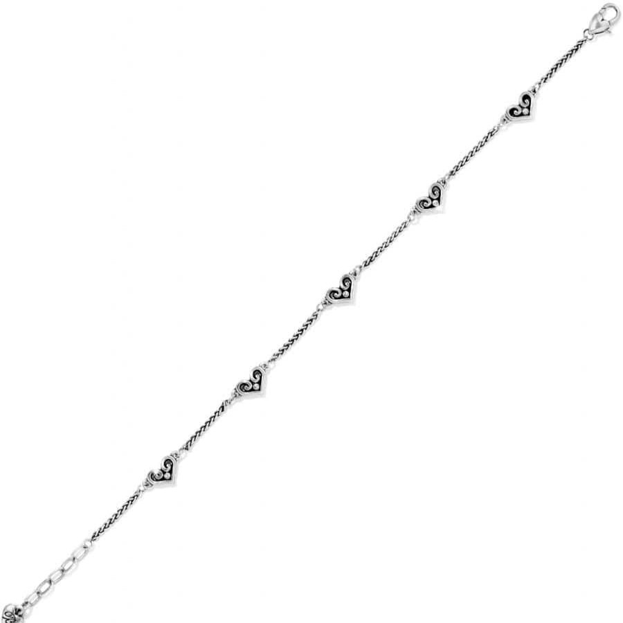 Jewelry Brighton Collectibles Anklets | Alcazar Heart Anklet Silver