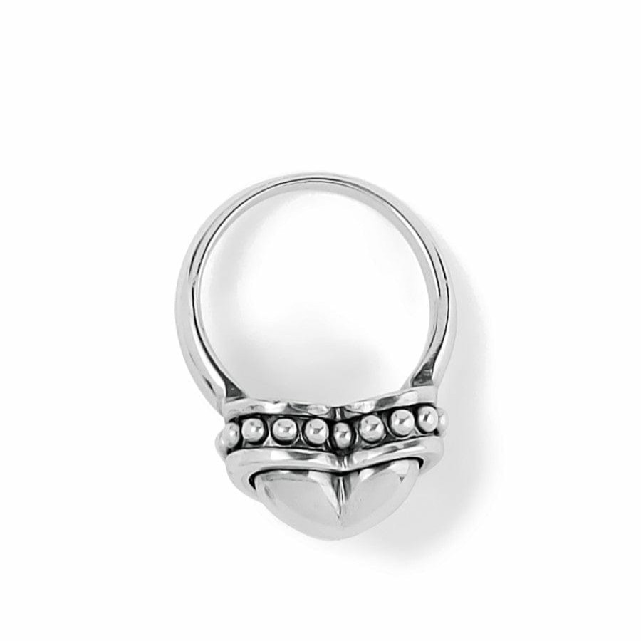 Jewelry Brighton Rings | Pretty Tough Bold Heart Ring Silver