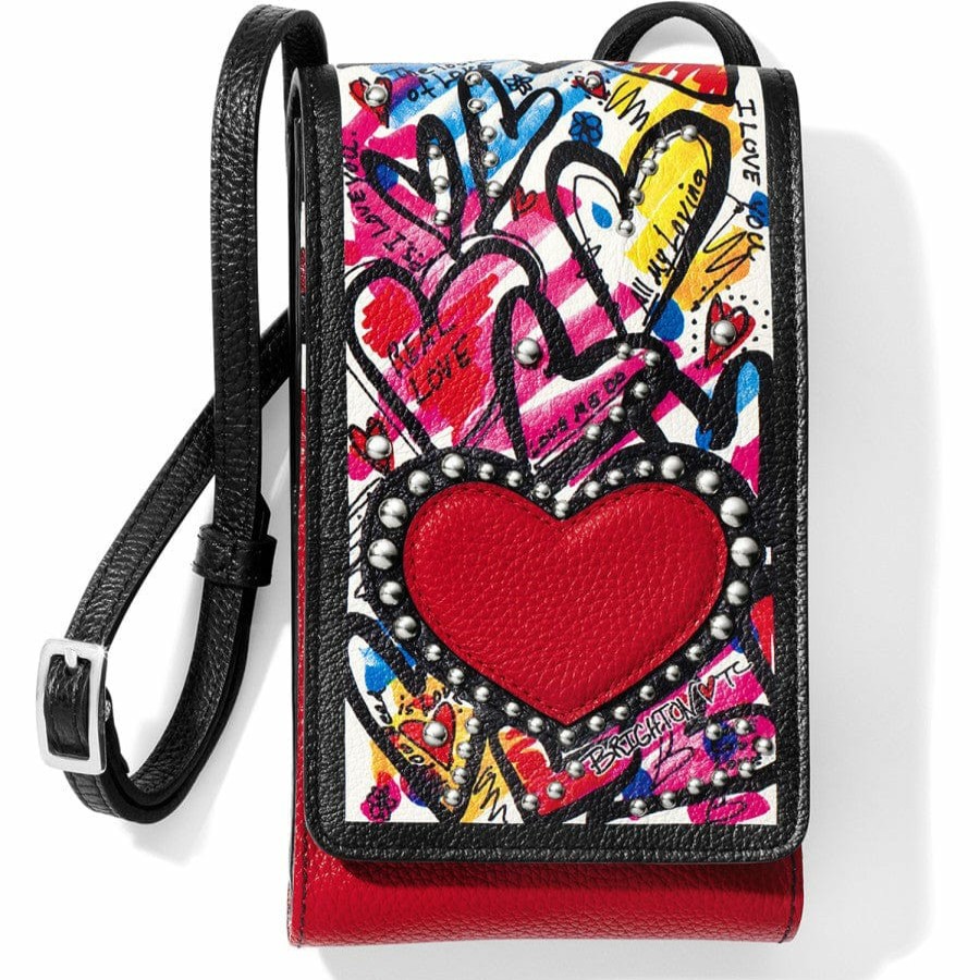 Handbags Brighton Collectibles Organizers | The Art Of Love Phone Organizer Multi