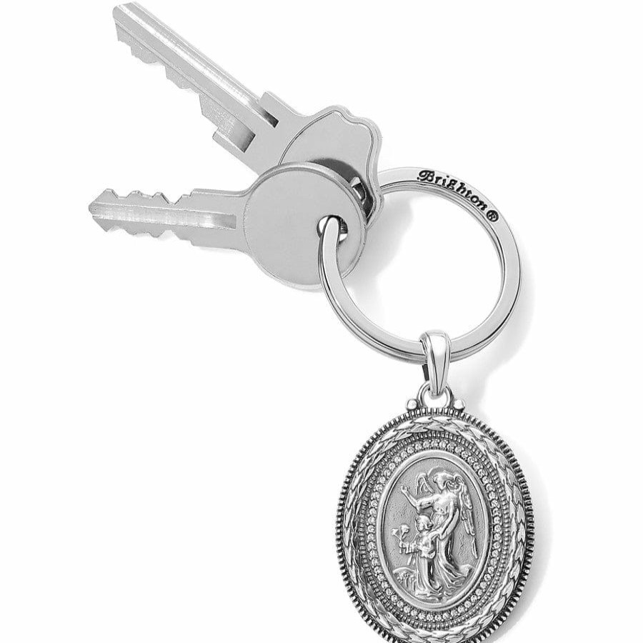 Accessories Brighton Collectibles Key Fobs | Guardian Angel Key Fob Silver