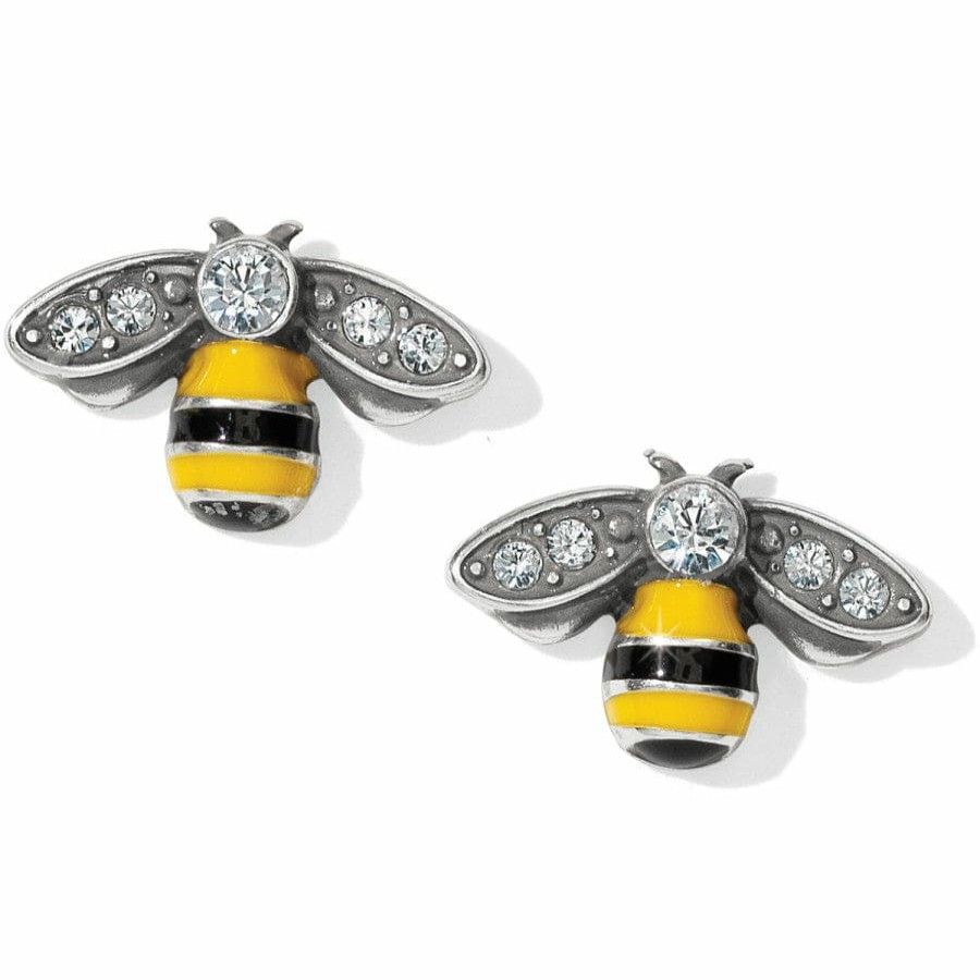 Jewelry Brighton Collectibles Earrings | Bee Happy Mini Post Earrings Silver-Multi