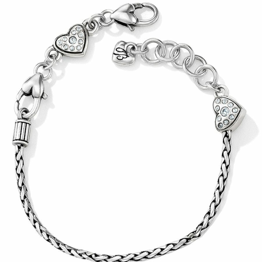 Charms Brighton Collectibles Charm Necklaces & Holders | Heart Slide Bracelet Silver