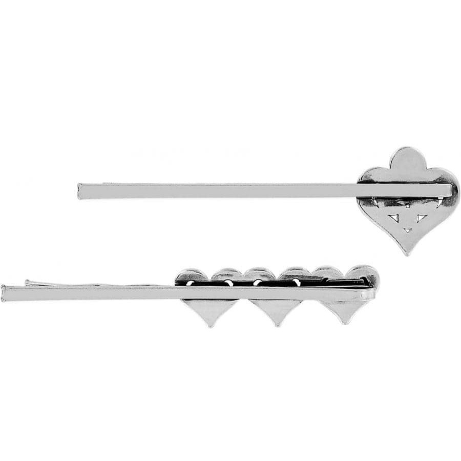 Jewelry Brighton Collectibles Hair Accessories | Alcazar Heart Bobby Pin Set Silver