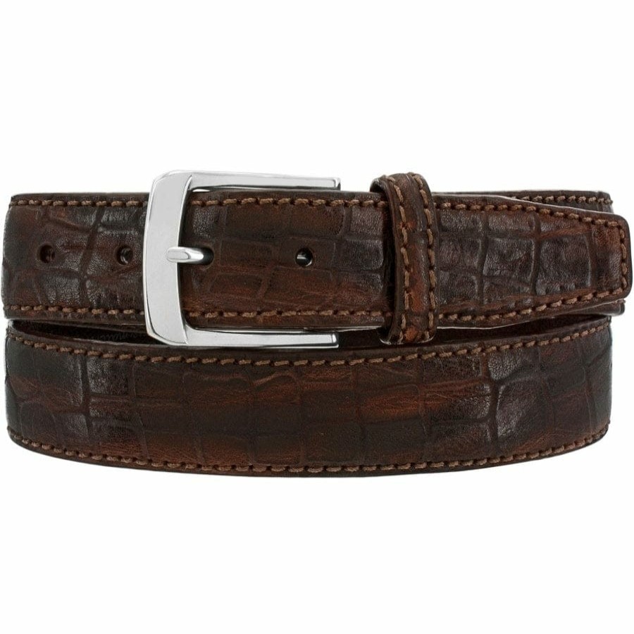 Accessories Brighton Collectibles Men'S Belts & Wallets | Escape Belt Dark Brown