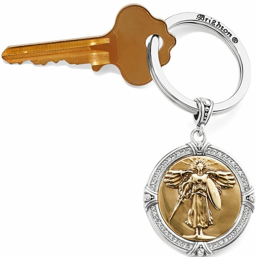 Accessories Brighton Collectibles Key Fobs | Brave Angel Key Fob Silver-Gold