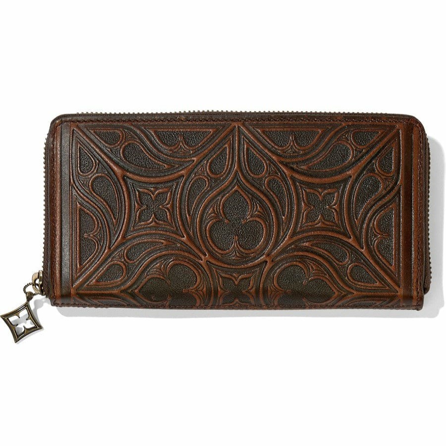 Handbags Brighton Collectibles Wallets & Card Cases | Ferrara Toscana Zip Wallet Saddle