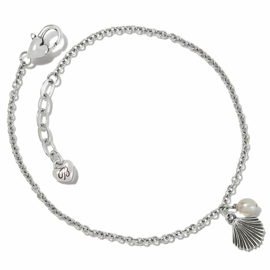 Jewelry Brighton Anklets | Silver Shells Anklet Silver-Pearl