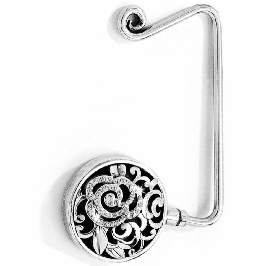 Accessories Brighton Collectibles Handbag Accessories | Deco Rose Handbag Hook Silver