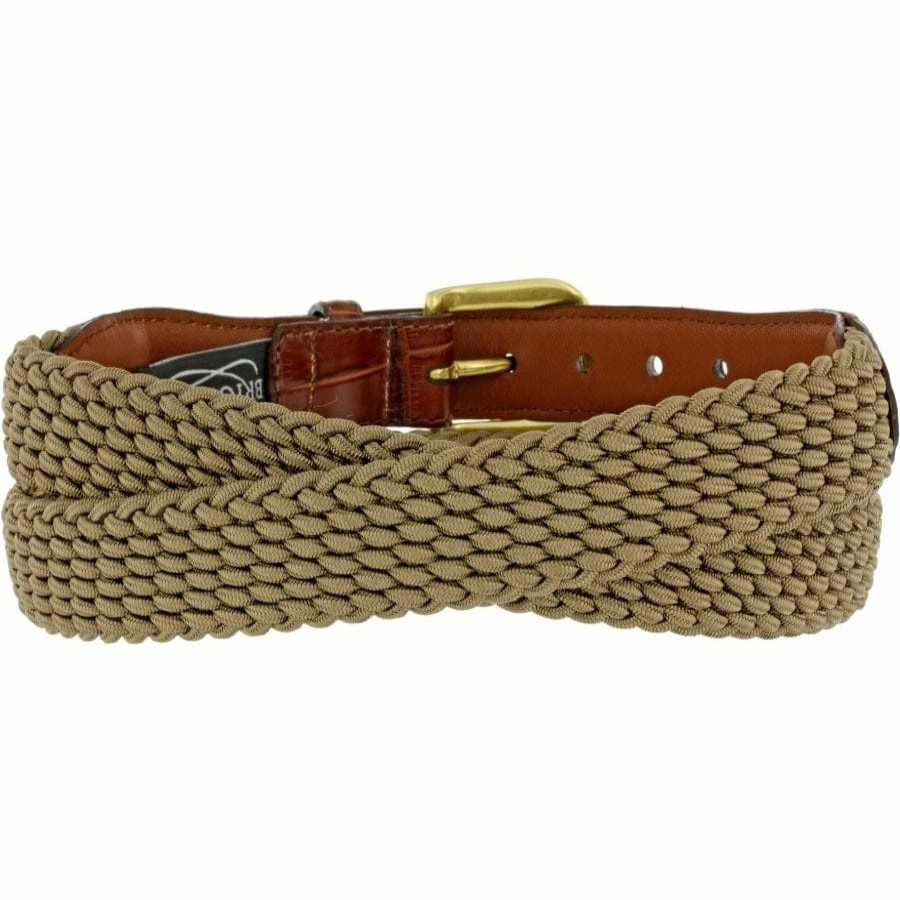 Accessories Brighton Collectibles Men'S Belts & Wallets | Elastic Cord Belt Khaki