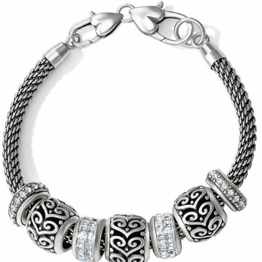 Charms Brighton Collectibles Ready-To-Wear Charm Sets | Alcazar Sparkle Charm Bracelet Silver