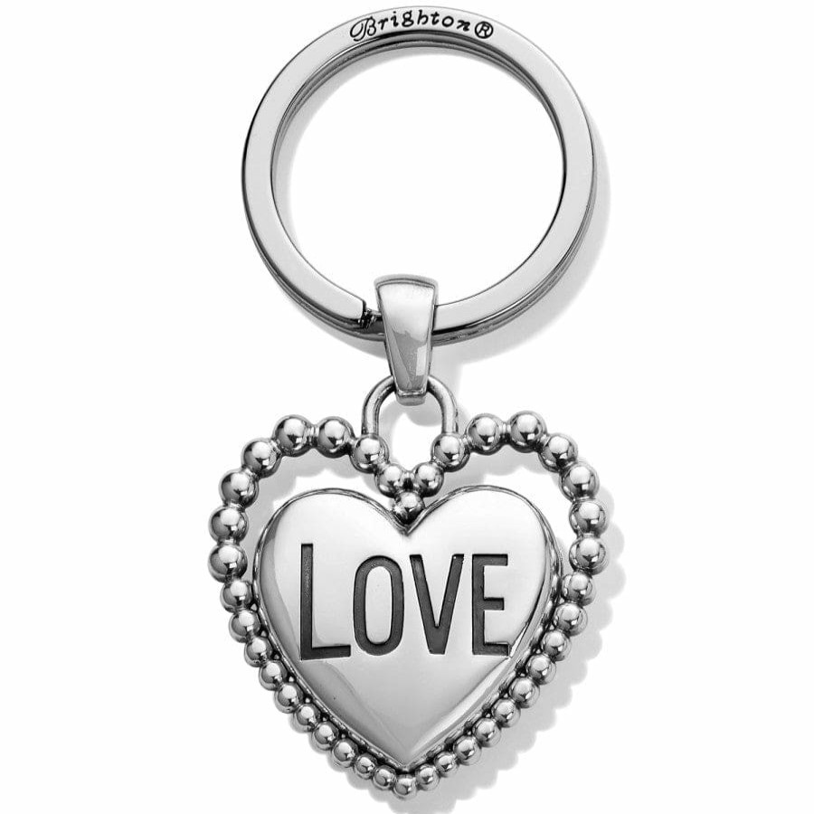 Accessories Brighton Collectibles Key Fobs | Beaded Love Key Fob Silver