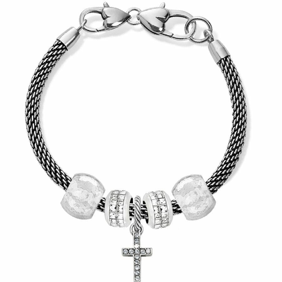 Charms Brighton Collectibles Ready-To-Wear Charm Sets | Starry Night Cross Charm Bracelet Silver