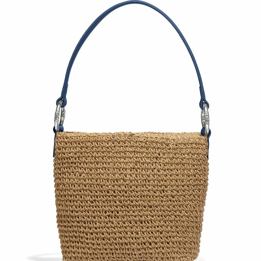 Handbags Brighton Collectibles Straw | Cherie Straw Shoulderbag Wheat-French Blue