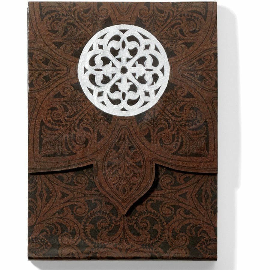 Accessories Brighton Collectibles Office & Clocks | Ferrara Rose Window Notepad Brown-Black