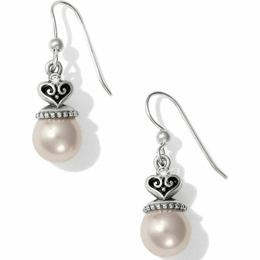 Jewelry Brighton Collectibles Earrings | Alcazar Pearl Drop French Wire Earrings Silver-Pearl