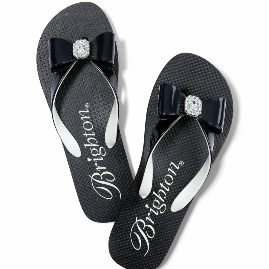 Footwear Brighton Flip Flops | Bopeep Flip Flops Black-White