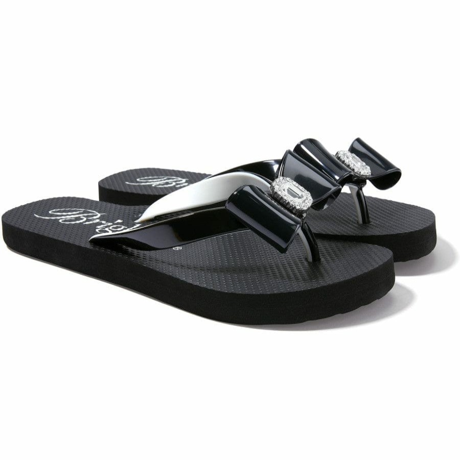 Footwear Brighton Flip Flops | Bopeep Flip Flops Black-White