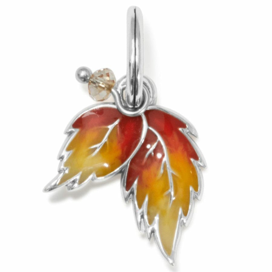 Charms Brighton Collectibles Charms | Fall Leaves Charm Silver-Yellow