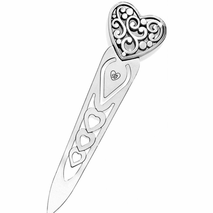 Accessories Brighton Collectibles Office & Clocks | Contempo Heart Bookmark Silver