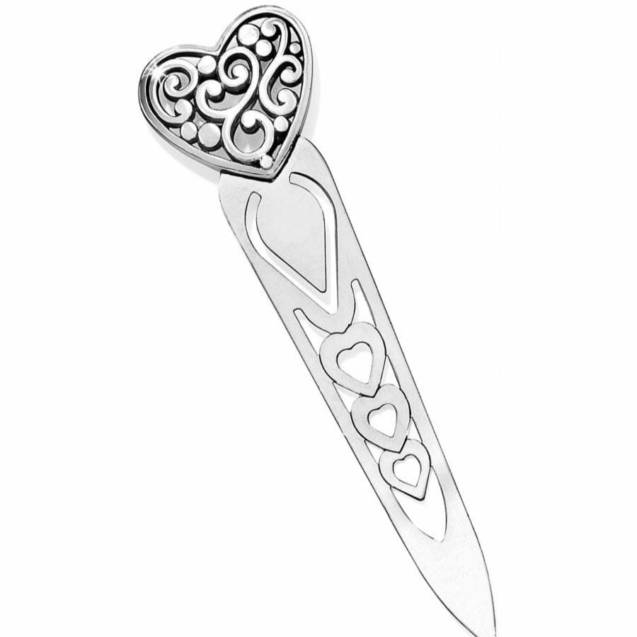 Accessories Brighton Collectibles Office & Clocks | Contempo Heart Bookmark Silver