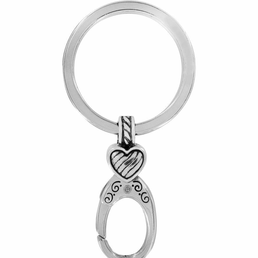 Charms Brighton Collectibles Charm Necklaces & Holders | Heart Charm Key Fob Silver