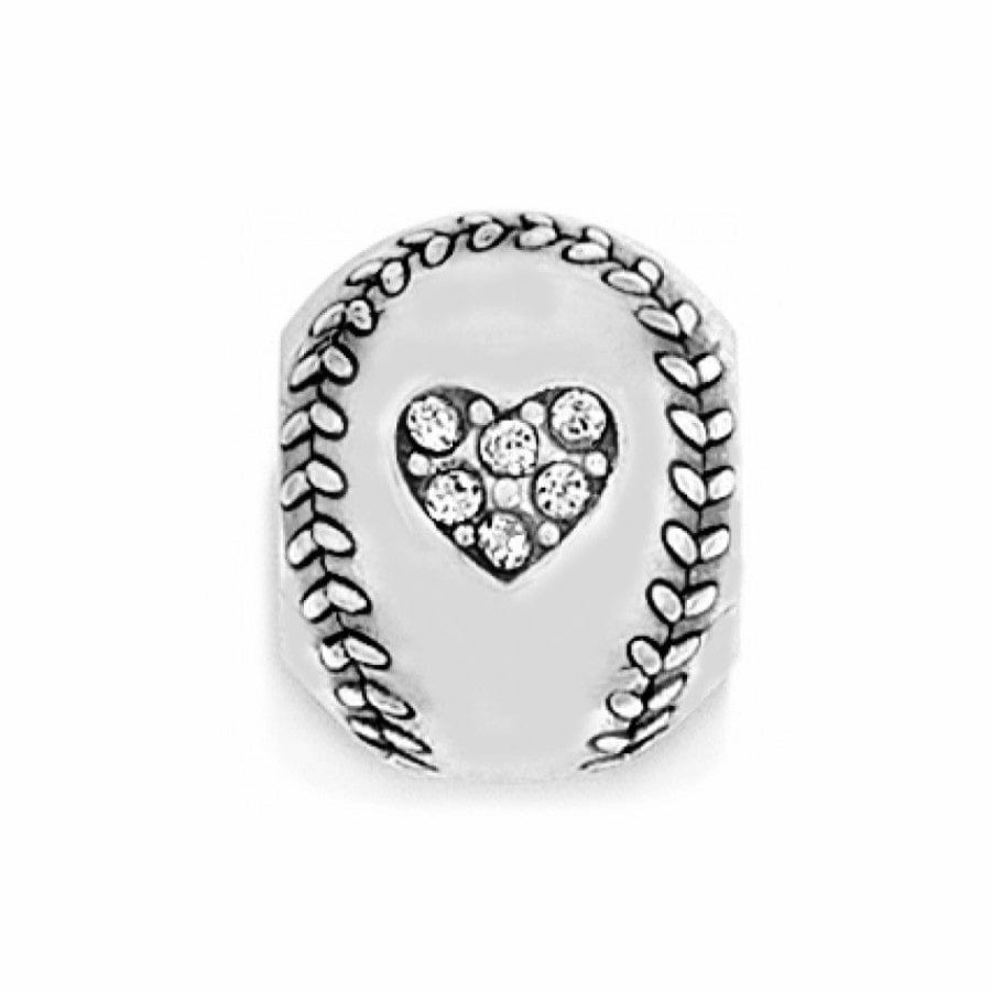 Charms Brighton Collectibles Beads & Spacers | Baseball Bead Silver