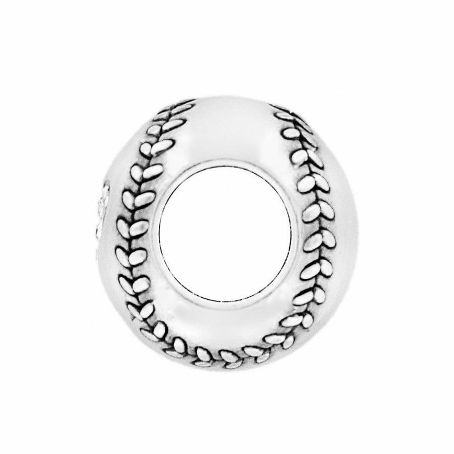 Charms Brighton Collectibles Beads & Spacers | Baseball Bead Silver