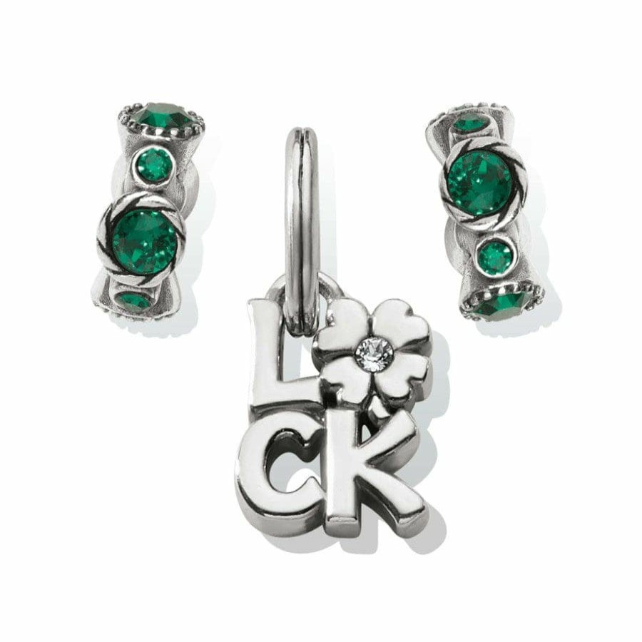 Charms Brighton Collectibles Ready-To-Wear Charm Sets | Good Luck Charm Gift Set Silver-Green