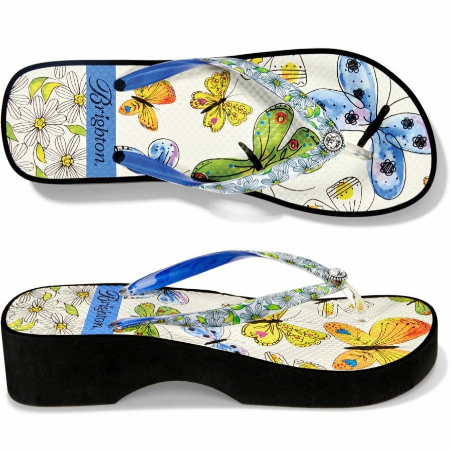 Footwear Brighton Collectibles Flip Flops | Breeze Wedge Flip Flops Multi